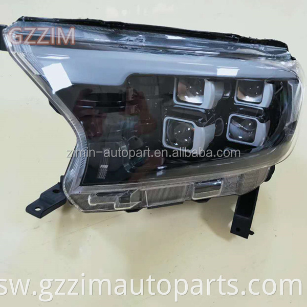 New arrival high quality 4 eye LED HeadLight For Everest Ranger T7 T8 2015 - 2018